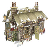 Cosy Christmas Cottage - 3D Christmas Card X3D031