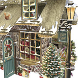 Cosy Christmas Cottage - 3D Christmas Card X3D031