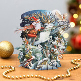 Midnight Woodland 3D Christmas Card XTW033