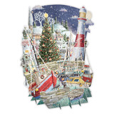 Christmas Harbour 3D Christmas Card XTW039