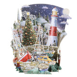 Christmas Harbour 3D Christmas Card XTW039