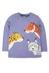 Adventure Applique Top - Graoe/Big Cats Adventure Applique Top - Graoe/Big Cats