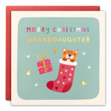 Granddaughter Cat Christmas Card RT4682