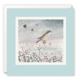 Winter Thrush Art Card by Tor Allen L4657