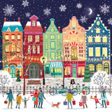 Festive Street Christmas Charity Cards 6pk XP412A Festive Street Christmas Charity Cards 6pk XP412A