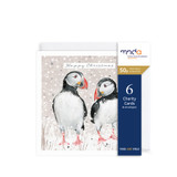 Snowy Puffins Christmas Charity Cards 6pk XP413A Snowy Puffins Christmas Charity Cards 6pk XP413A