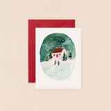 Snowy Winter House Scene BIJX42 Snowy Winter House Scene BIJX42