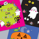 Sticker Scene & Colouring Activity Book - Spooky Halloween
