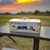 Jeep & Horse Trailer (inc horses and jump)