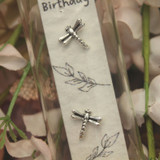Earrings - Happy Birthday Dragonfly