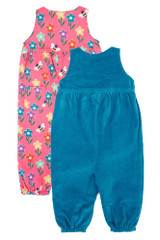 Helen Reversible Dungaree - Boat Blue / Fun Flowers Helen Reversible Dungaree - Boat Blue / Fun Flowers