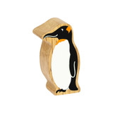 Natural Wooden Black & White Penguin