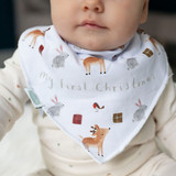 My First Christmas Winter Animals Bib