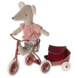 Tricycle Mouse, Big Sister With Bag - Red