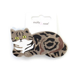 Pearlescent Cat Shaped Hair Clamp