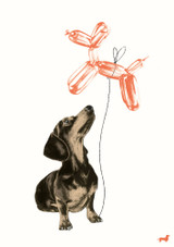 Dog Balloon Card FK05