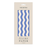 Blue Waves Tissue Paper - 4 Sheets
