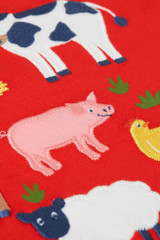 Little Creature Applique T-Shirt - Strawberry/Farm