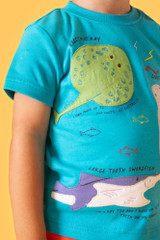 Avery Circular T-Shirt - Tropical Sea/Rays