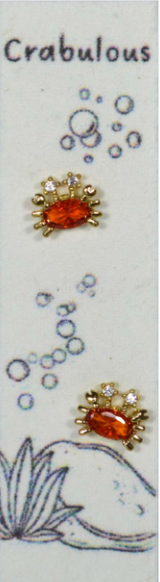 Earrings - Crabulous Crab