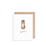 Go Get 'Em Tiger Mini Card BIJ134
