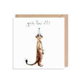 How Old? Meerkat Birthday Card WL03