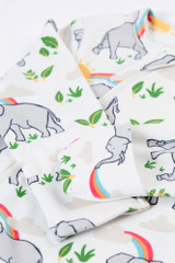 Kimono Zip Babygrow - Elephant Plains