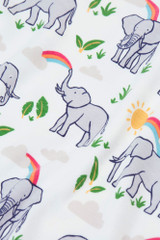 Kimono Zip Babygrow - Elephant Plains