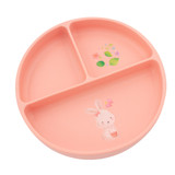Pink Bunny Silicone 3 - Section Suction Plate