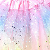 Pastel Rainbow Glitter Net Tutu