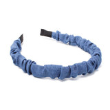 Ruched Denim Fabric Aliceband