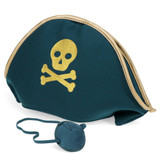 Pirate Hat & Eye Patch Set
