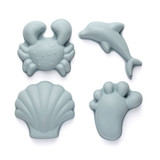 Scrunch Sand Moulds - Footprint Set Duck Egg Blue
