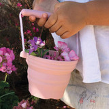 Scrunch Seedling Pot & Trowel Set: Old Rose