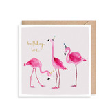 Flamingos Birthday Card LMSAF07