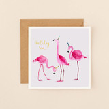 Flamingos Birthday Card LMSAF07