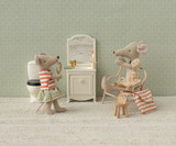 Toothbrush Set In Bag For Mouse - Coral Stripe