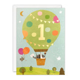 Age 1 Balloon Acorns Card HC4088