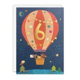 Age 6 Balloon Acorns Card HC4093