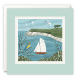 Rosemullion Sailing Art Card by Holly Astle L3858
