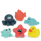 Aquatic Animals Bath Toys (set of 6)