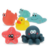 Aquatic Animals Bath Toys (set of 6)