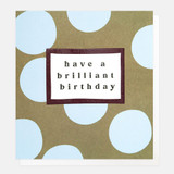 Have A Brilliant Birthday Green And Blue Spot LOM004
