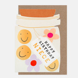 Jar of Smiles & Flowers Birthday For Niece LIT026