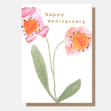 Watercolour Flowers Anniversary LUV038