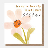 Pink Watercolour Flower Birthday For Sister REL035