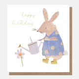 Rabbit With Watering Can Birthday TNY003