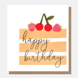 Happy Birthday Layered Cake with Berries FTY005