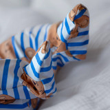 Teddy Stripe Unisex Baby Cotton Sleepsuit