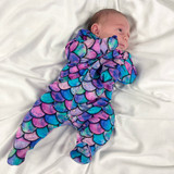 Mermaid Baby Cotton Sleepsuit